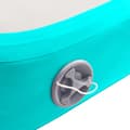 Miniatyrbild 7 av 10: Uppblåsbar gymnastikmatta med pump 800x100x20 cm PVC grön
