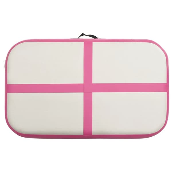 Täytettävä voimistelumatto pumpulla 60x100x20 cm PVC pinkki