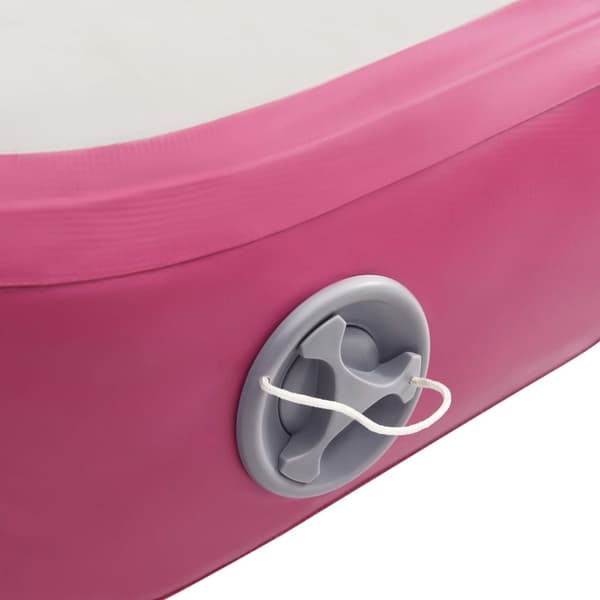 Täytettävä voimistelumatto pumpulla 60x100x20 cm PVC pinkki