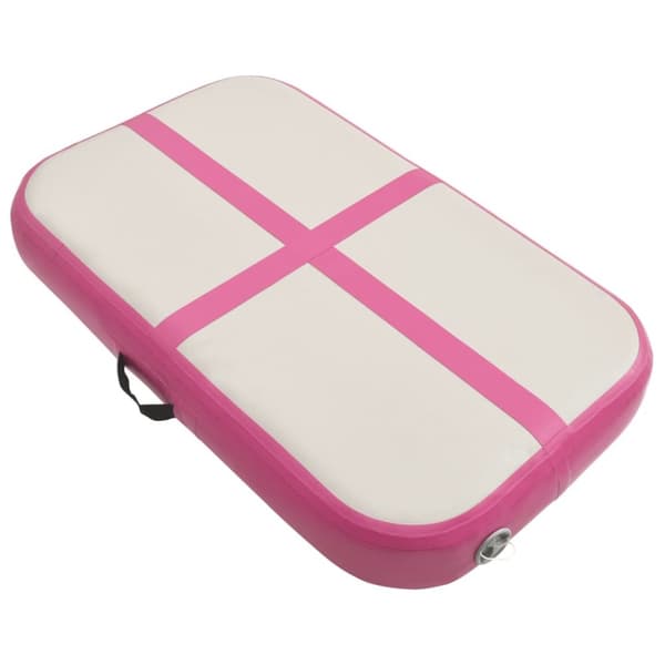 Täytettävä voimistelumatto pumpulla 60x100x20 cm PVC pinkki