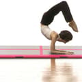 Miniatyrbild 2 av 10: Uppblåsbar gymnastikmatta med pump 500x100x10 cm PVC rosa
