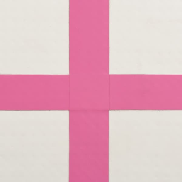 Täytettävä voimistelumatto pumpulla 200x200x15 cm PVC pinkki
