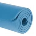 Miniatyrbillede 4 af 6: Gymnastikmåtte til yoga, pilates, fitness, 183x61cm, tykkelse 1,5cm, NBR materiale, blå, REBEL ACTIVE