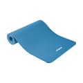 Miniatyrbillede 1 af 6: Gymnastikmåtte til yoga, pilates, fitness, 183x61cm, tykkelse 1,5cm, NBR materiale, blå, REBEL ACTIVE