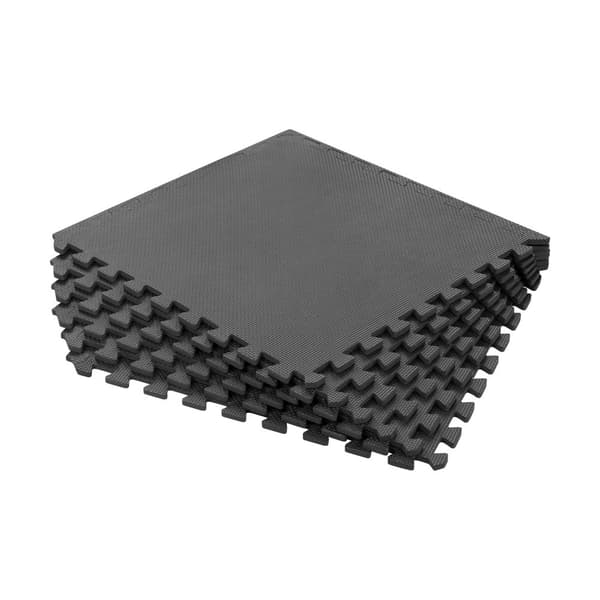 Matta för gymutrustning och övningar 180x120cm, EVA-material, 6 pusselbitar, REBEL ACTIVE