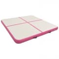 Miniatyrbild 2 av 2: Uppblåsbar gymnastikmatta med pump 200x200x15 cm PVC rosa