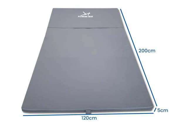 5cm Tjock Vattentät Träningsmatta 120x200cm för Yoga, Pilates & Styrketräning