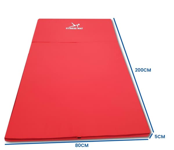 80x200cm Taittava Kotikuntoilumatto - 5cm Paksu, Vesitiivis & Tilansäästöinen