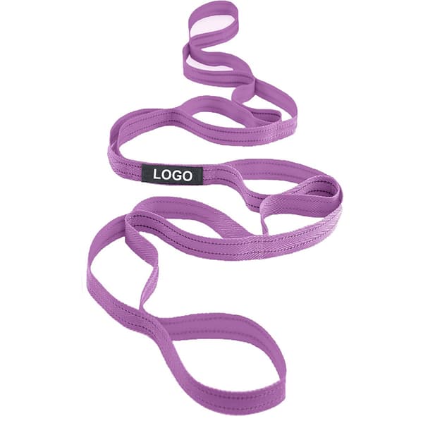 INF Lilla yogastrekningsstropp med reflekterende stripe - 76 tommer