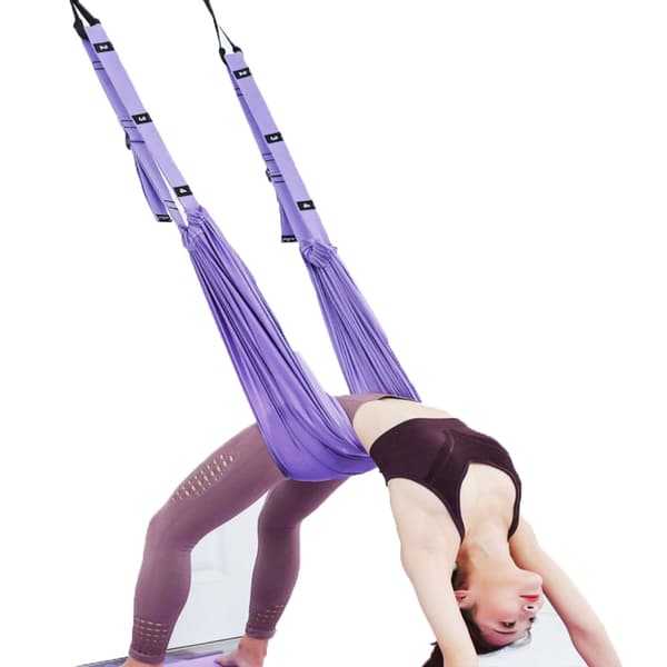 INF Yogastropp for strekking og fleksibilitet - Beinstrekker for spagattrening Lilla