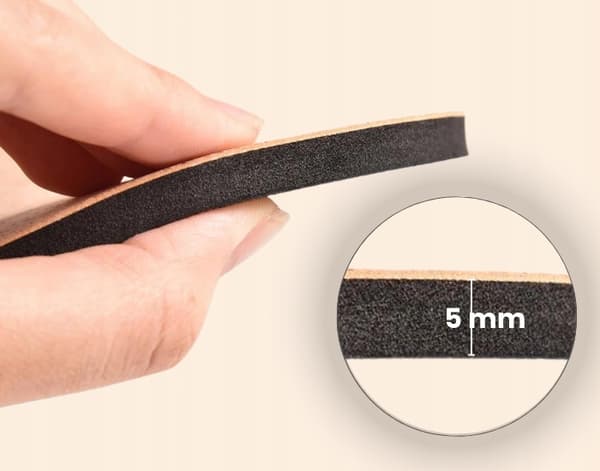 YOGAMATTA KORK ANTI-SLIP MED MÖNSTER FÖR ÖVNINGAR GUMMIKOMFORT