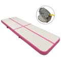 Miniatyrbild 1 av 2: Uppblåsbar gymnastikmatta med pump 500x100x15 cm PVC rosa