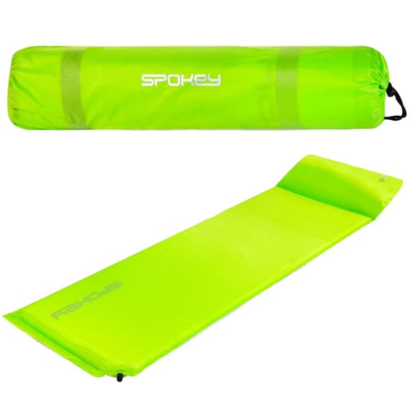 Självuppblåsande matta med kudde Spokey Savory Pillow grön 927851