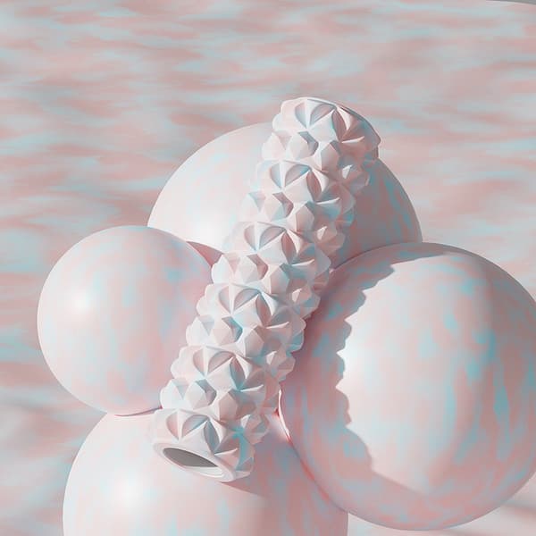 INF Foam Roller Yoga Column Rosa