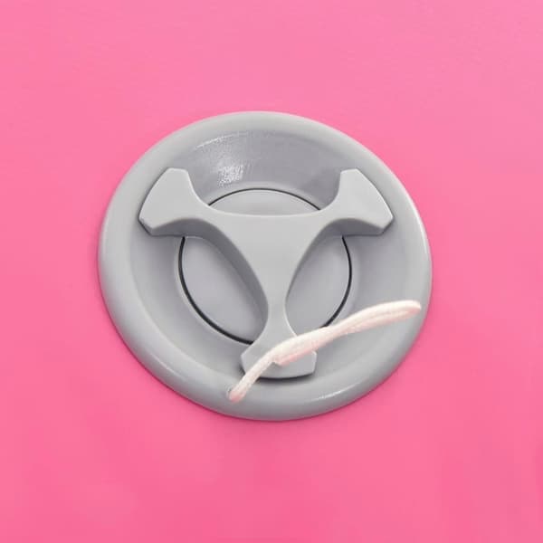 vidaXL Uppblåsbar gymnastikrulle med pump 120x90 cm PVC rosa