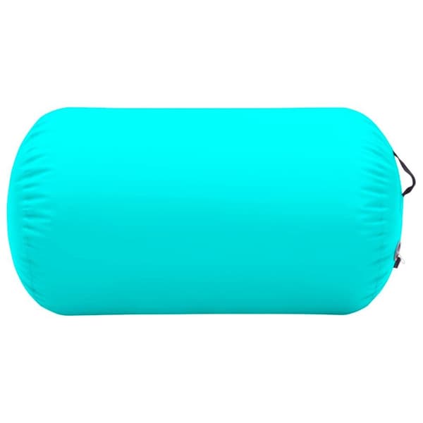 vidaXL Oppblåsbar gymnastikkrull med pumpe 100x60 cm PVC grønn