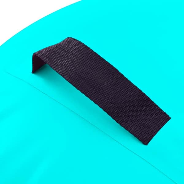 vidaXL oppustelig gymnastikrulle med pumpe 120x75 cm PVC grøn