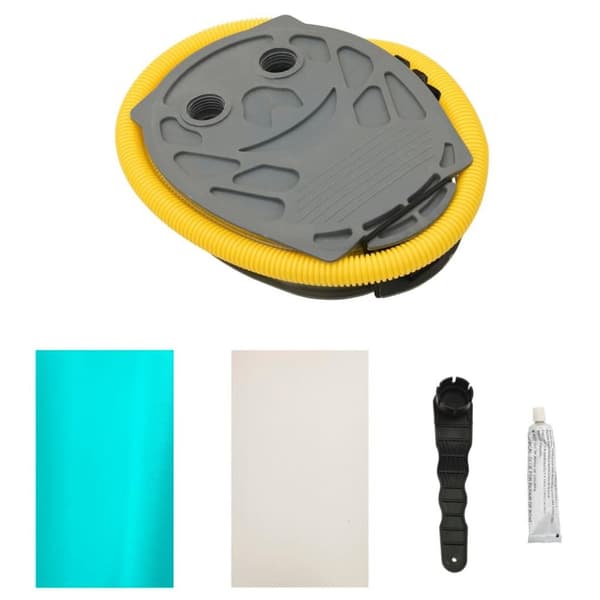 vidaXL oppustelig gymnastikrulle med pumpe 120x75 cm PVC grøn