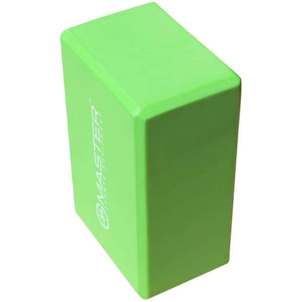 MASTER Green Yoga Block Cube 23 x 15 x 10 cm