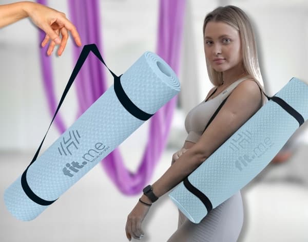 YOGA MATTA ANTI-SLIP TRÄNINGSSTÖDMATTOR SLÅBAR BEKVÄMLIG STOR