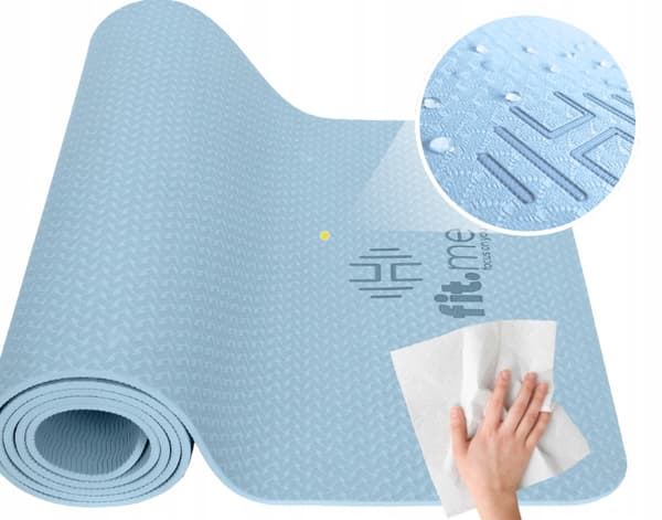 YOGA MATTA ANTI-SLIP TRÄNINGSSTÖDMATTOR SLÅBAR BEKVÄMLIG STOR