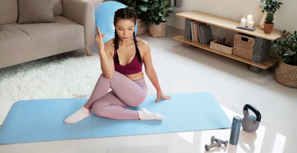 YOGA MATTA ANTI-SLIP TRÄNINGSSTÖDMATTOR SLÅBAR BEKVÄMLIG STOR