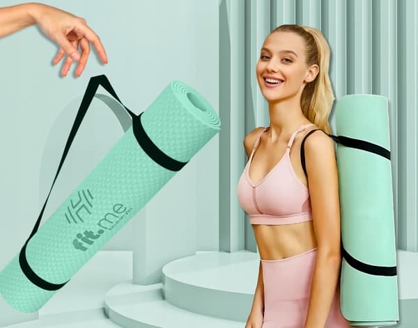 ANTI-SLIP YOGAMATTA FÖR ÖVNING STOR SLÅBAR KOMFORTABEL