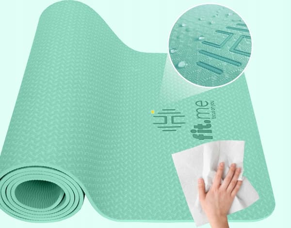 ANTI-SLIP YOGAMATTA FÖR ÖVNING STOR SLÅBAR KOMFORTABEL