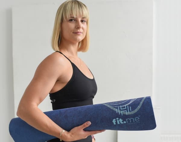 FLOT PREMIUM YOGA TRÆNINGSmåtte STABIL RUSSKIN Blødt 4 MM MED MØNSTER