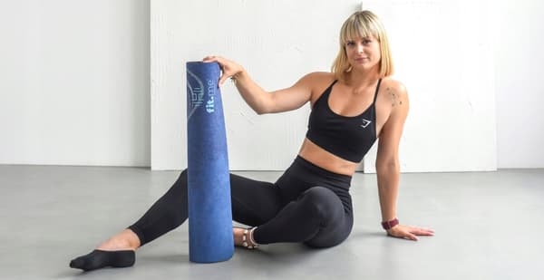 FLOT PREMIUM YOGA TRÆNINGSmåtte STABIL RUSSKIN Blødt 4 MM MED MØNSTER
