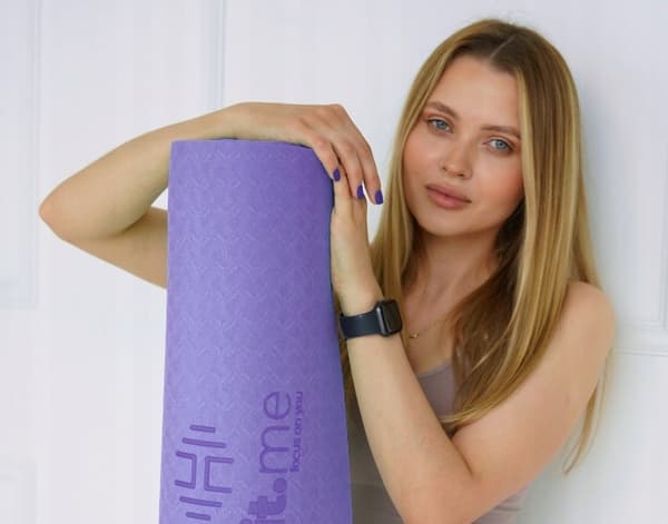 ANTI-SLIP YOGAMATTA FÖR ÖVNING STOR SLÅBAR KOMFORTABEL