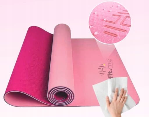 ANTI-SLIP YOGA MÅTE TIL ØVELSER STOR HOLDBAR KOMFORTABEL