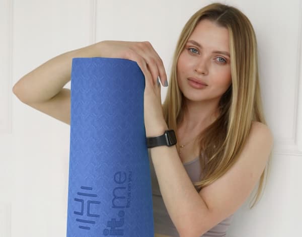 ANTI-SLIP YOGA MÅTE TIL ØVELSER STOR HOLDBAR KOMFORTABEL