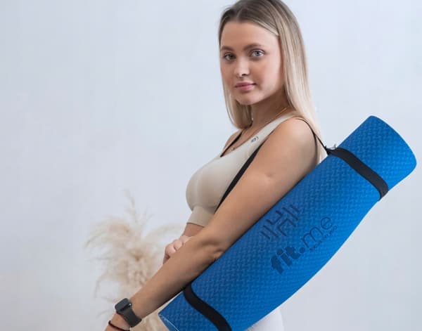 ANTI-SLIP YOGA MÅTE TIL ØVELSER STOR HOLDBAR KOMFORTABEL