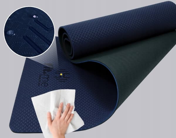 YOGA MATTE TO-FARVE ANTI-SLIP TRÆNINGSSTØTTE MÅTTER TPE HOLDBARE