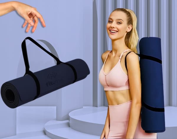 YOGA MATTE TO-FARVE ANTI-SLIP TRÆNINGSSTØTTE MÅTTER TPE HOLDBARE