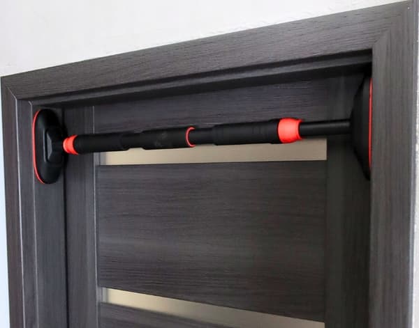 FÖRSTÄRKAD PULL-UP STÅNG FÖR PULL-UP ÖVNINGAR 70-90 CM SOLID SVART