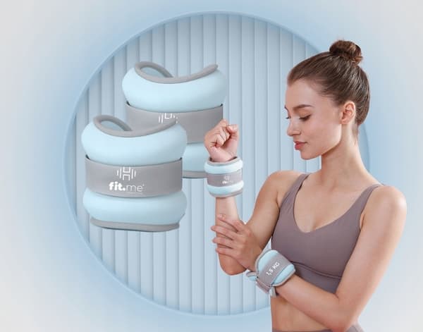 PAINOT PAINOT NILKKOILLE RANTEET KÄSIVARSI JALAT 2x1,5KG FIT.ME PAINOT