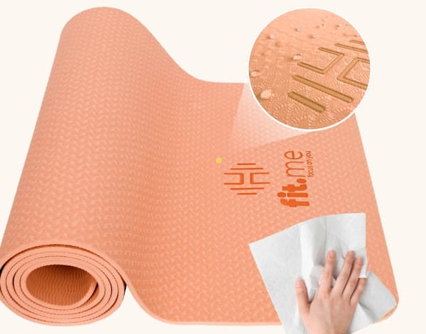 YOGA MÅTE ANTI-SLIP TRÆNINGSSTØTTE STOR HOLDBAR KOMFORTABEL