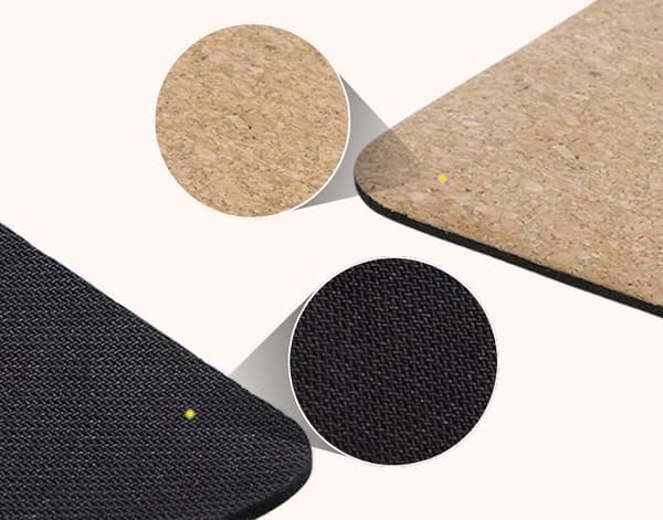 ANTI-SLIP YOGAMATTA MED MÖNSTER FÖR ÖVNINGAR, KORK-GUMMI, BEKVÄM