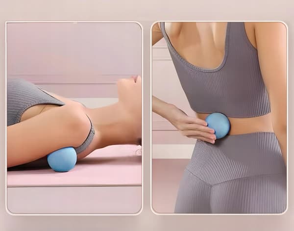 MASSAGEKULE ROLLER LACROSSE HÅRD SILIKONE PUNKT MASSAGER 6,25 CM