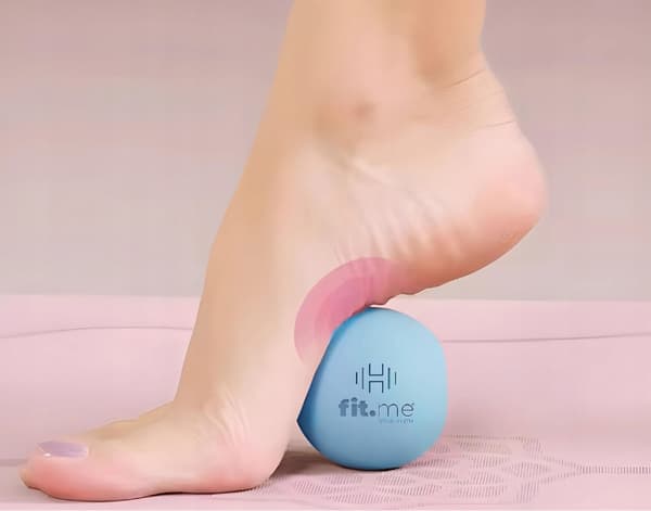 MASSAGEKULE ROLLER LACROSSE HÅRD SILIKONE PUNKT MASSAGER 6,25 CM