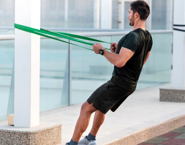 MOTSTÅNDSBAND FÖR STRETCHÖVNINGAR POWERBAND MOTSTÅND 27-45kg