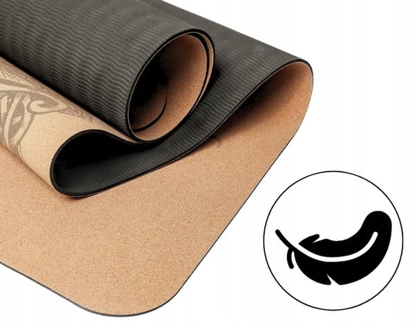 Fit.Me Yogamatta Kork/TPE-mönster III (elefant)