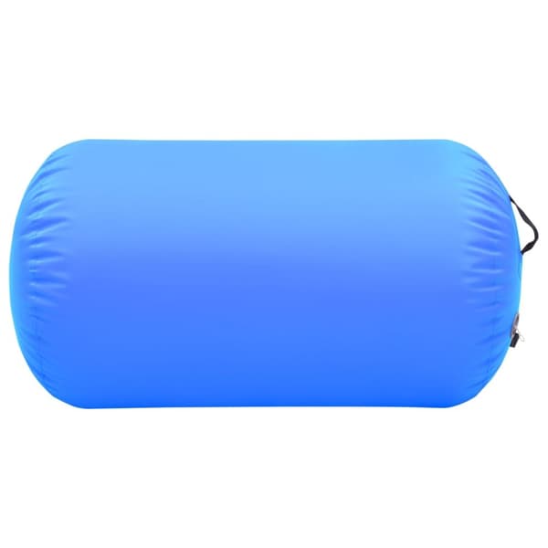Uppblåsbar gymnastikrulle med pump 100x60 cm PVC blå
