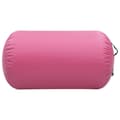Miniatyrbild 2 av 2: Uppblåsbar gymnastikrulle med pump 100x60 cm PVC rosa