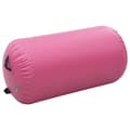 Miniatyrbild 2 av 2: Uppblåsbar gymnastikrulle med pump 120x75 cm PVC rosa