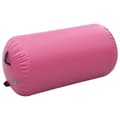 Miniatyrbild 2 av 2: Uppblåsbar gymnastikrulle med pump 120x90 cm PVC rosa