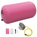 Miniatyrbild 1 av 2: Uppblåsbar gymnastikrulle med pump 120x90 cm PVC rosa