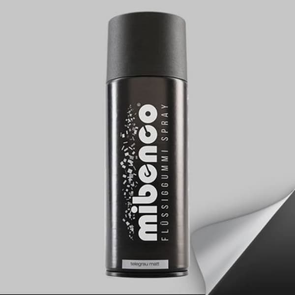 Mibenco FLYTANDE GUMMI SPRAY 400 ML GRÅ TELE MATE - MIBENCO